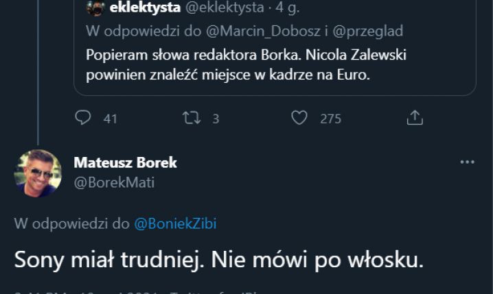 Tak Borek ODPOWIEDZIAŁ Bońkowi! :D